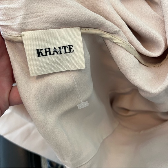 Khaite Blouse Dawn Tash Bow Long Sleeve Satin Crepe Top - Picture 14 of 16